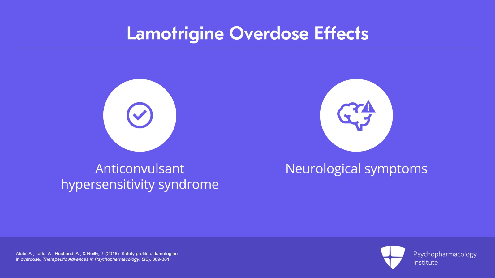 Lamotrigine Side Effects and Special Considerations